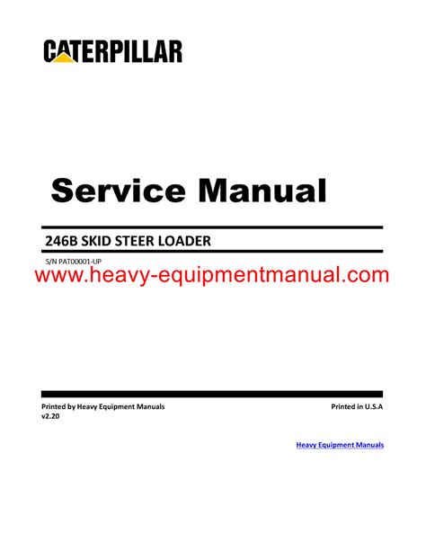 cat 246b repair manual